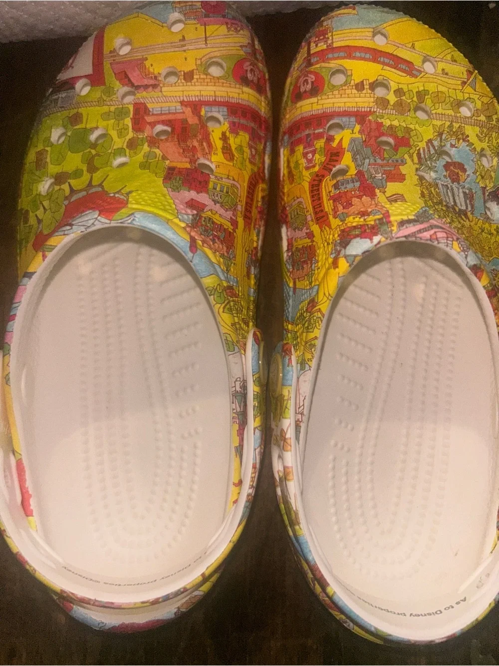 Walt Disney World Map Clogs for Adults by Crocs US Size 6